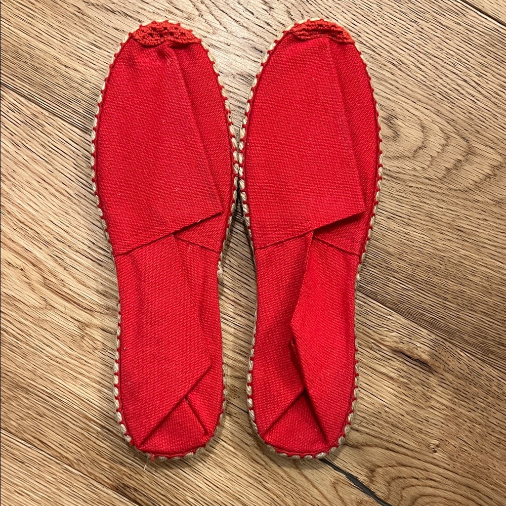 Red Espadrille Flats
